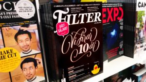 Printed lettering for Magasinet Filter