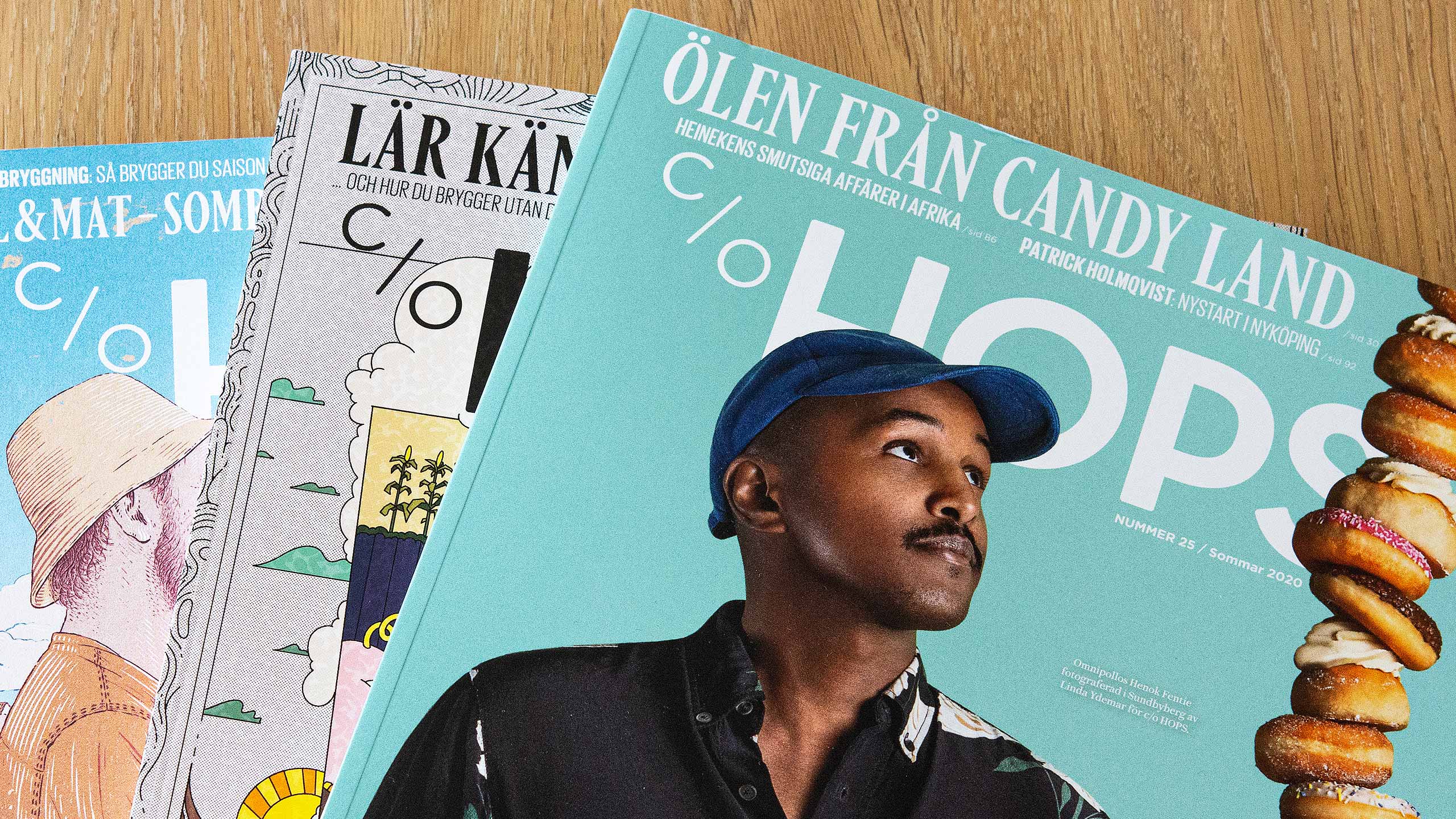 Cover images of the magazine.