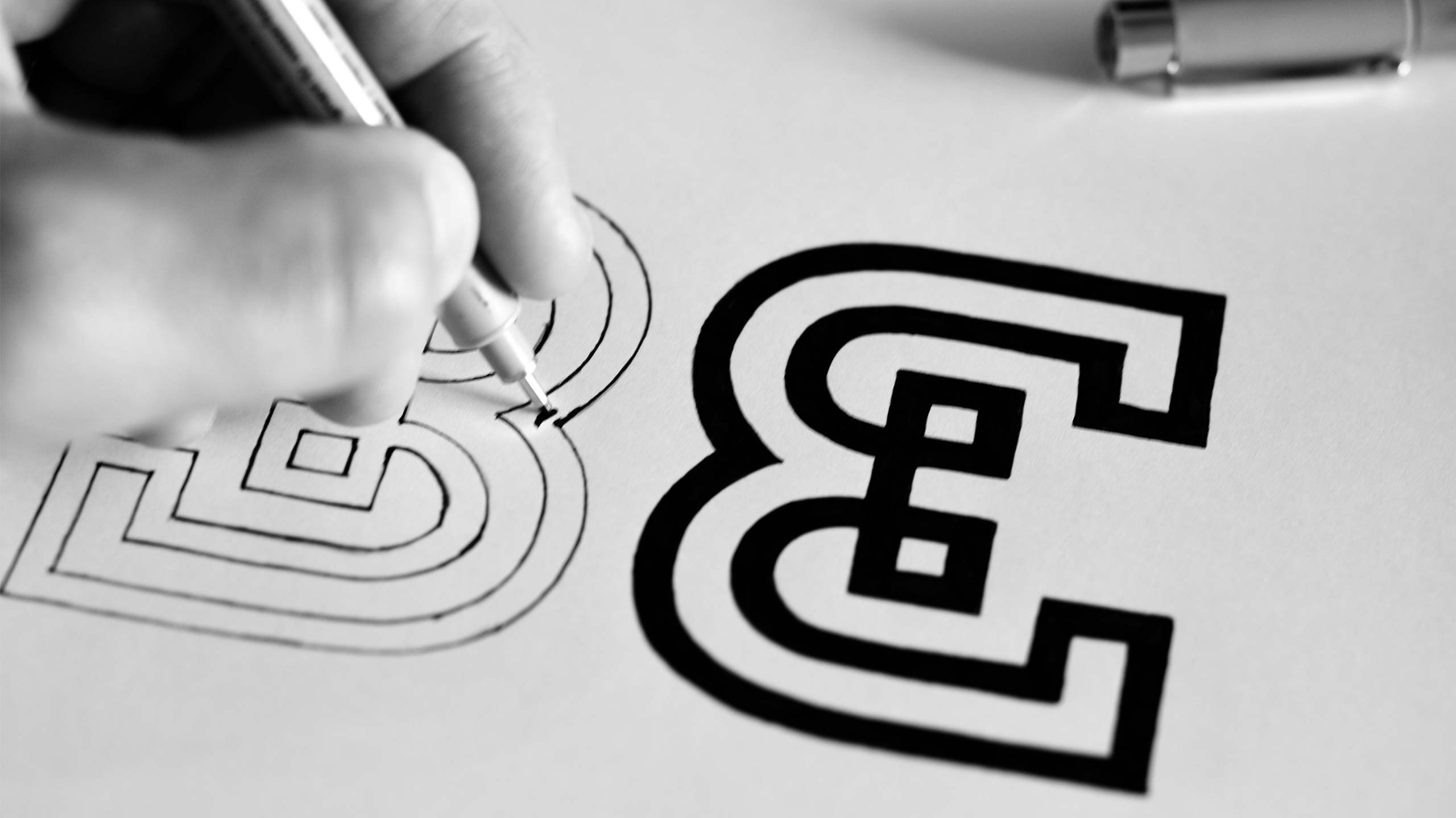 Inking symbol for BE.