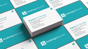 Business cards design for Booking Elite.