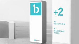 Signage design for Booking Elite.