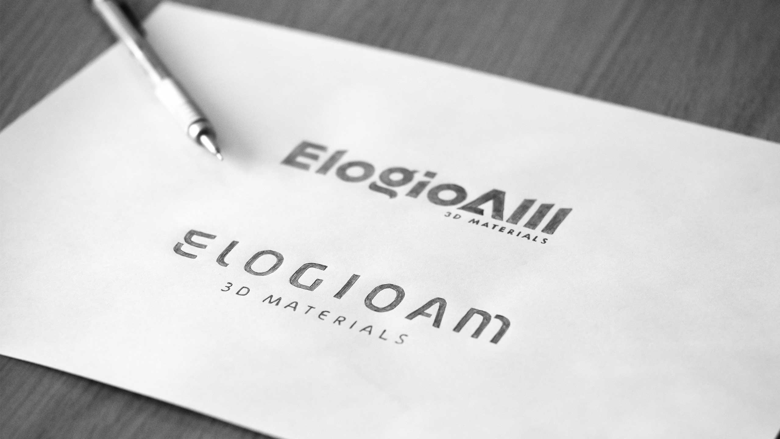 Sketches for ElogioAM visual identity.