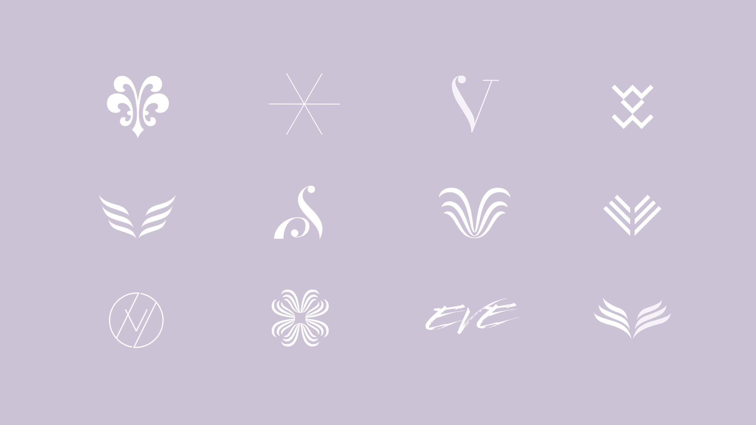 Digital logo drafts for Eve Stockholm