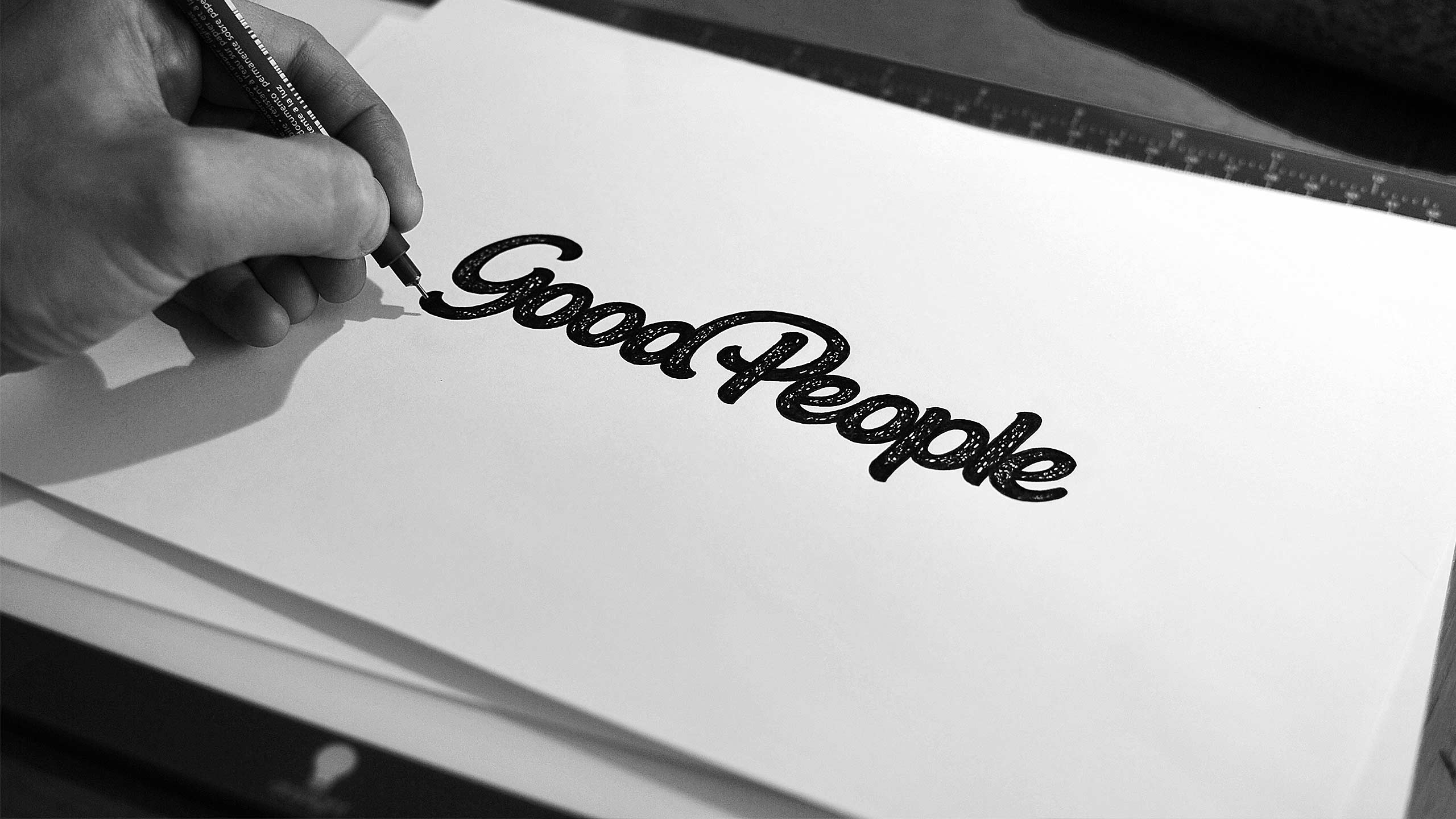 Inked sketch for Good People