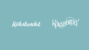 Digital design drafts for Köksbordet
