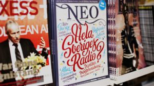 Printed lettering for Magasinet NEO