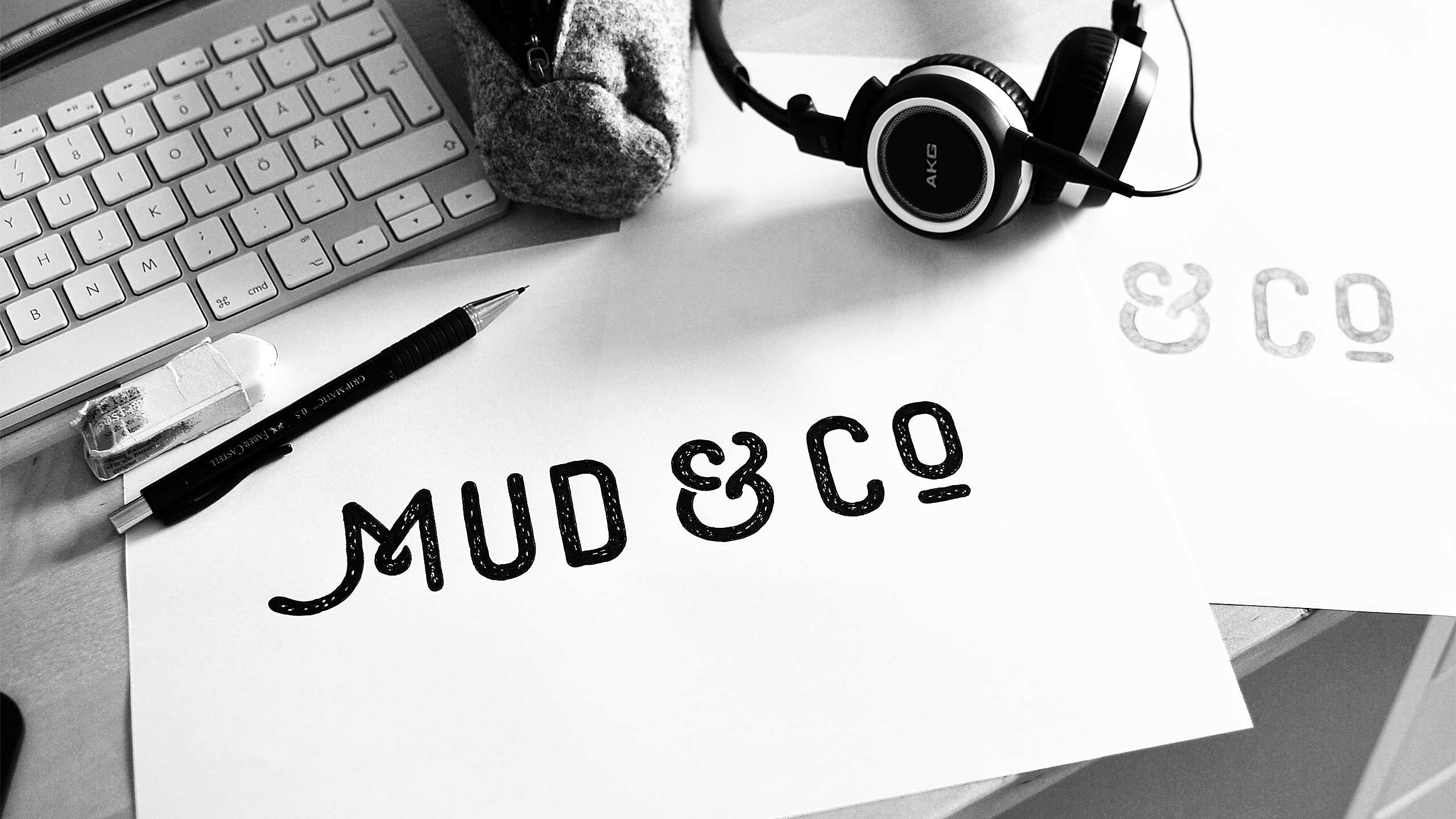 Final inked sketch for Mud & Co