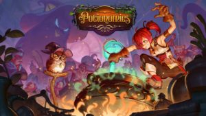 Game screen shot with final logo for Potionomics