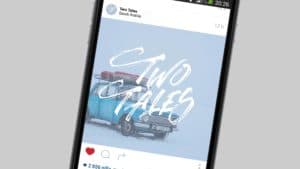 Social media design for Two Tales.