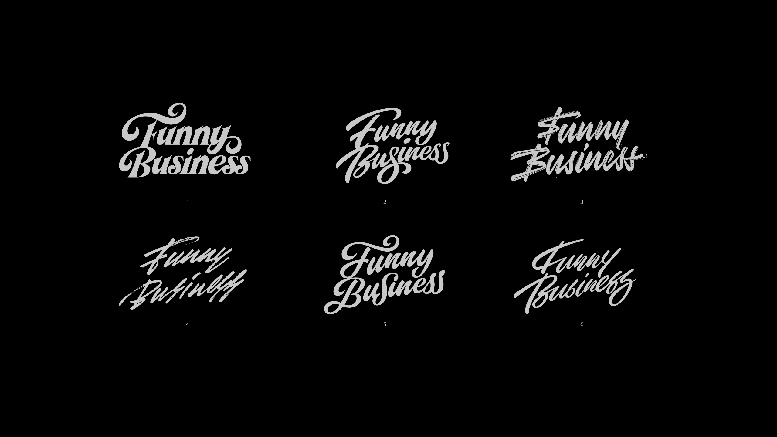 Funny Business logo digital drafts