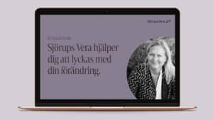 PowerPoint mockup with the visual identitet for Sjörups Vera.